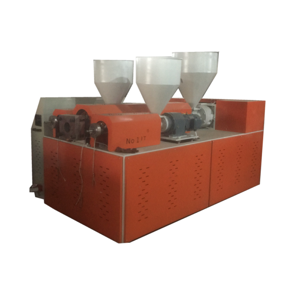 NO91 plastic extruder_副本 Artificial three colors rattans making machine