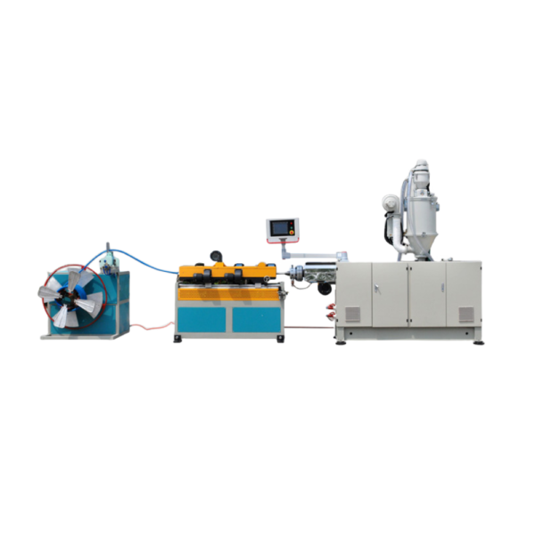 single wall corrugated pipe line_副本 High Speed Plastic PE PVC Single Wall corrugated pipe making machine